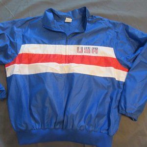Mens Vtg MacGregor USA America 1/4 Zip Windbreaker Jacket Sz L